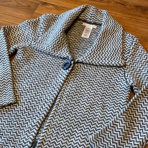 JM Collection One Button Cardigan Jacket - Picture 3 of 6